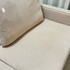 LOWYA 2人掛け 収納付きカウチソファの画像