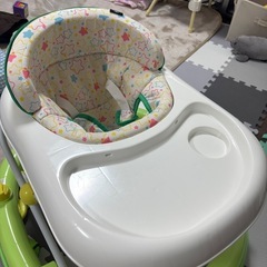 【取引終了】西松屋　赤ちゃん用　歩行器（エンジョイ ウォーカーステップ2 グリーン）の画像