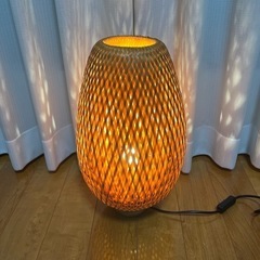 【IKEA】 バンブー　テーブルランプ
の画像