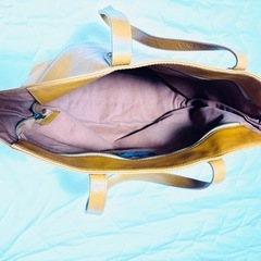 【美品】本革トートバッグ(キャメル色)の画像