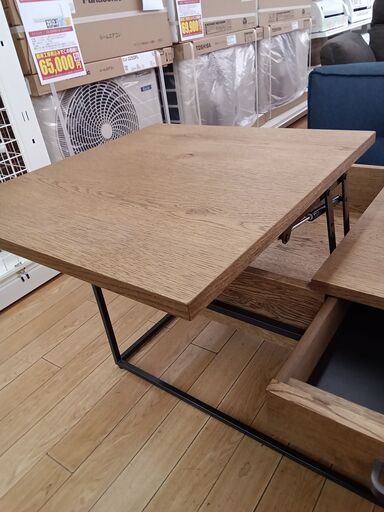 関家具 センターテーブル テーブル ロータイプ 幅100cm シンプル コンパクト おしゃれ リビング家具 木製 収納 ラック付き 座卓 早い者勝ち関家具 ローテーブル REX Ⅲ オーク 100x48x35 センター