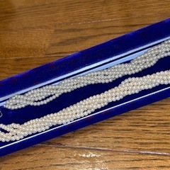 【値下げしました】上品6重ねパールネックレスの画像