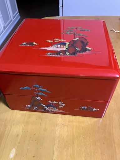 琉球漆器2段重箱未使用