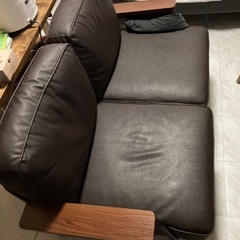 コンパクトソファ 2人掛け スチール脚  LOWYA  の画像