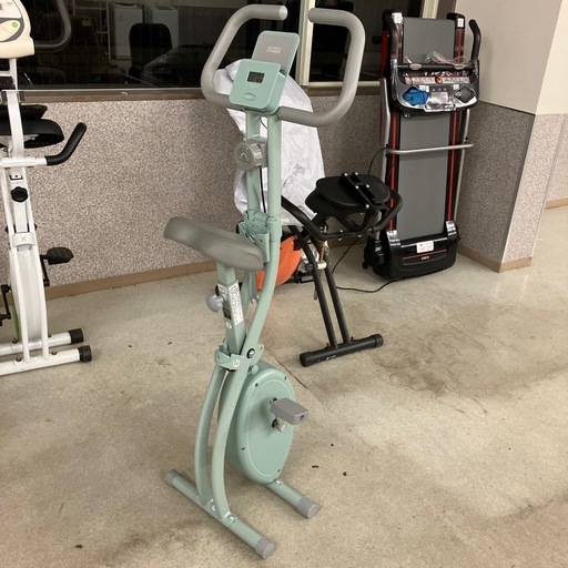 K2503-124 配送不可 ALINCO FITNESS クロスバイク4123 AFBX4123A ライムグリーン 中古美品