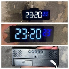 木製7段タンス　おまけ付き！　クリアラック　デジタル時計　　の画像