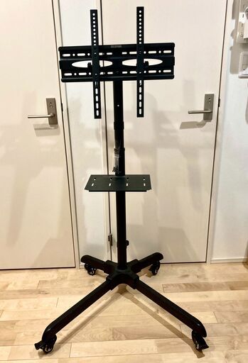 【美品・値下げしました】ディスプレイスタンド テレビスタンド キャスター付き★高さ・角度調節可★32～55インチ対応 アイリスオーヤマ製UTS-S7016S