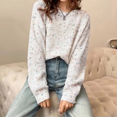 美品☆完売　ポップコーンニット　カラフルリブ編みセーター　Mサイズ