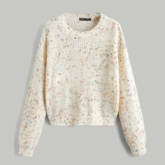 美品☆完売　ポップコーンニット　カラフルリブ編みセーター　Mサイズの画像