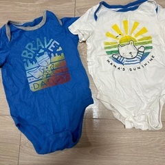 取引中✳︎【新品　美品】ベビーギャップ　半袖　ロンパース　カバー...