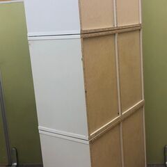 カラーボックス　２段×３個＋キャスター付き　白の画像