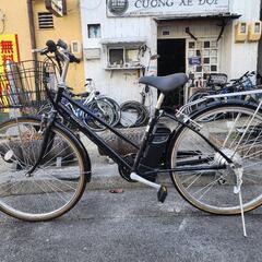『ＳＡＬＥ　３０％』　電動自転車　２６インチ　6変速　カゴ　付き　黒　配達可能