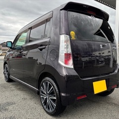 Bluetoothナビ付き☆月々9千円〜分割払い可‼️ 車検2年付き！【名義変更代込み】☆スズキ ワゴンRスティングレー☆Bluetoothナビ付き☆走行中DVD見れます☆ETC付き☆プッシュスタート☆ドライブレコーダー付きのフル装備☆社外アルミ☆そのまま乗って帰れます！の画像
