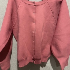 美品💕サーモンピンク　カーディガン
