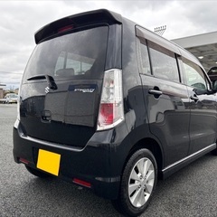 低走行8万キロ台☆月々8千円〜分割払い可‼️ 車検2年付き！【名義変更代込み】☆スズキ ワゴンRスティングレー☆Bluetoothナビ付き☆走行中DVD見れます☆ETC付き☆プッシュスタート☆ドライブレコーダー付きのフル装備☆純正アルミ☆そのまま乗って帰れます！の画像
