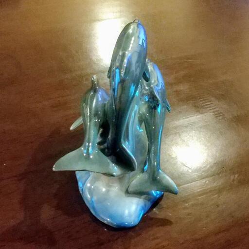 KATO工芸　イルカ　置物　美品 レア】加藤工芸 イルカ 置き物 陶器 - メルカリ