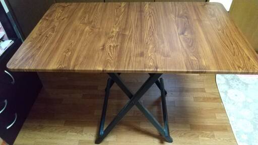 おりたたみ テーブル 机 木製 ダイニングテーブル 軽量 リビングテーブル ダークブラウン デスク 机 完成品