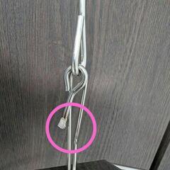 【値下げ】洗濯ハンガー　ステンレス　角ハンガー　42ピンチの画像