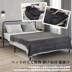 【新品】 　毛布 ブランケット 毛毯 シングル 綿毛布 極温 冬用 おしゃれ 大判の画像