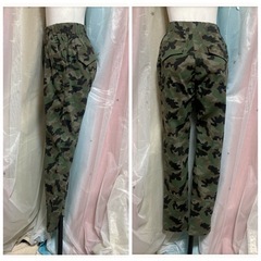 ꒰NBRU hills꒱未使用 カモフラージュ ストレッチ レギンスパンツの画像