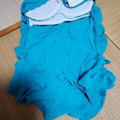 ざっくり背中開きワンピース水着新品の画像
