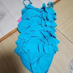 ざっくり背中開きワンピース水着新品の画像