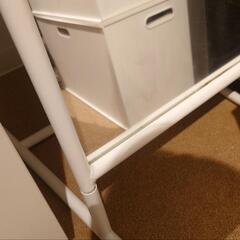 IKEAのKNAPPER クナッペルスタンドミラー,ホワイト,48x160 cmの画像