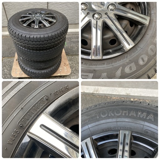 トヨタ ハイエース レジアスエース 200系 スチールホイール 鉄チン 15インチ　6穴 195/80R15 107/105L LT　