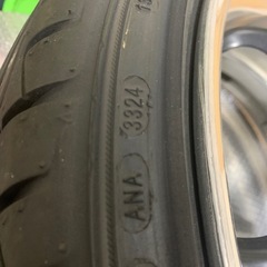 値引き不可　深リムタイヤバリ山24年製付き【希少！】WORK マイスター S1R ホイール　 16インチ 6.5j＋484穴 PCD100 165/45r16 　軽自動車 の画像