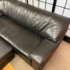 カリモク　ソファセット　本革の画像