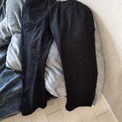 GU　シェフパンツ　Lサイズ　丈通常　ブラック
