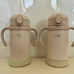 サーモス　まほうびんのベビーストローマグ 350ml ベージュ ...