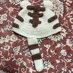 手編み　ハンドメイド　ホワイトタイガーの画像