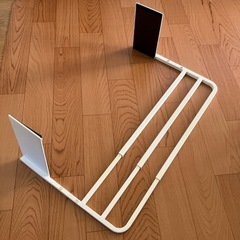 ニトリ マグネット伸縮洗濯機バスタオルハンガー(9475 ホワイト)の画像