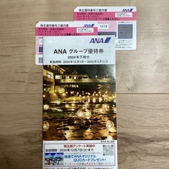 ANA 全日空 株主優待券 2枚(2025年5月31日期限) 値...
