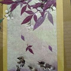 新品！　押し花　絵画　インテリア　デザイン画の画像