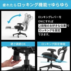 オフィスチェア メッシュ ゲーミングチェアの画像
