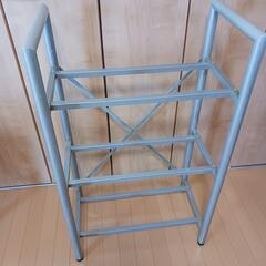 【 ガラスシェルフ 】 収納棚 三段　　家具 ラック　　　の画像