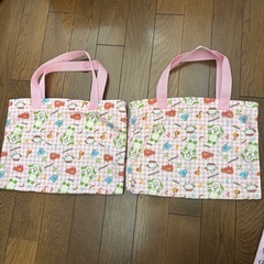 手提げ　レッスンバッグ　ハンドメイドなどにも　リメイク　ハローキ...