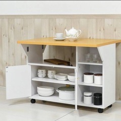 両バタワゴン キッチンカウンターの画像