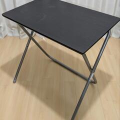 ニトリ 折り畳みデスク 黒系 70cm