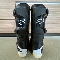 FOX フォックス　COMP モトクロスブーツ　美品　ブラック×ホワイトの画像