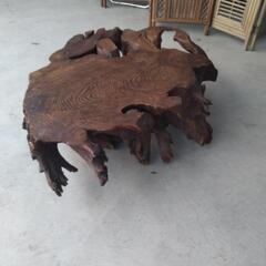 20250306024　家具　きりかぶテーブル