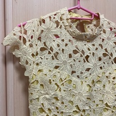 リリーブラウン　レース　刺繍ミニワンピの画像