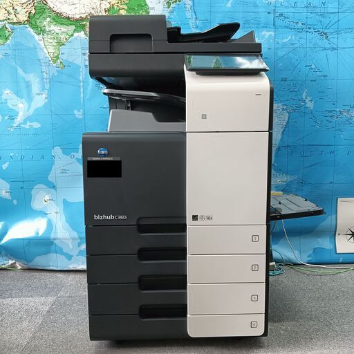 宇部市発信(引取りのみ)_コニカミノルタbizhubC360i_4段コピー_FAX_プリンター_スキャナー_A3対応フルカラー複合機