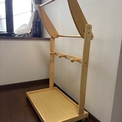 ハンガー掛け、ランドセル置けます