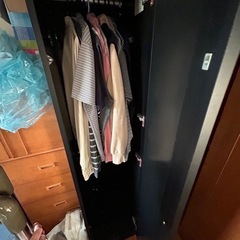 衣類収納　ハンガーかけ　黒　の画像