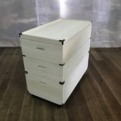 新品未使用品　この時期からオススメ　クローゼット収納　キャスター...