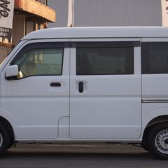 H.29(2017)年 日産 NV100クリッパー GX ハイルーフ 5AGS車 外品ナビ・TV・Bluetooth ホワイト☆2年車検付き・整備渡☆の画像