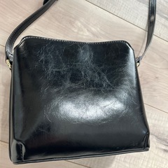 黒色ショルダーバッグ小さめの画像